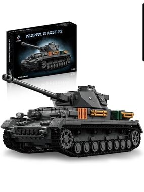 Panzer IV F2 Tank Building Block Set 1:28 WW2 Military Model 1419PCS
